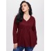 YOINS BASICS Plus Size V  neck Button Design Knitwear