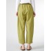 Women Solid Dual Pocket Elastic Waist Wide Leg Pants