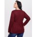 YOINS BASICS Plus Size V  neck Button Design Knitwear